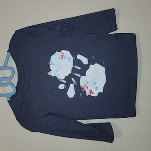 Toddler Boy's Cat & Jack 3T Blue Yeti Snowball Fight Graphic T-Shirt